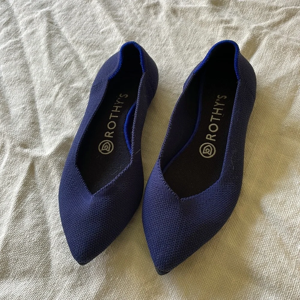 Blue Rothy’s flats. - Picture 2 of 3